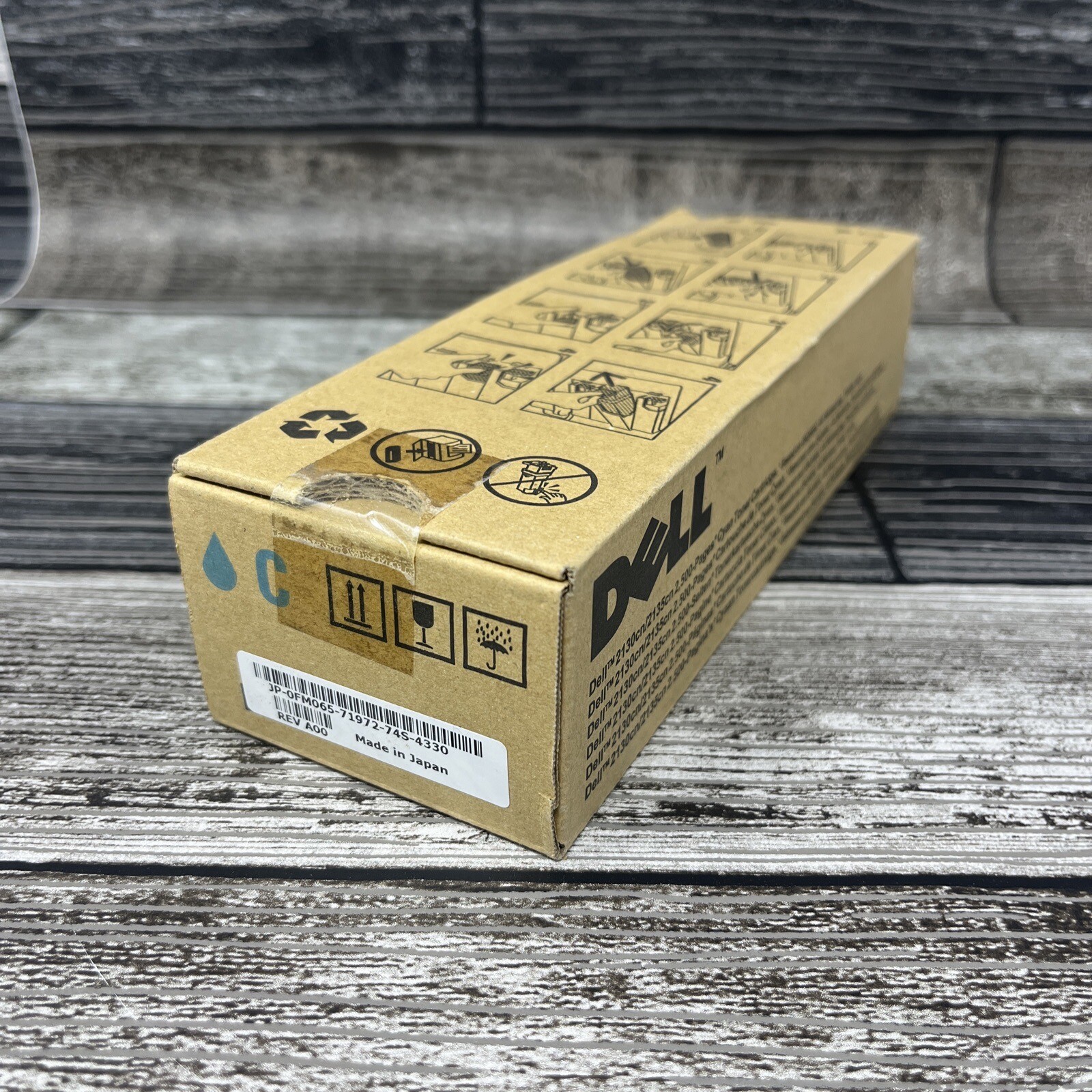 Genuine Dell (FM065) High Yield Cyan Toner Cartridge Series 2130cn/2135cn