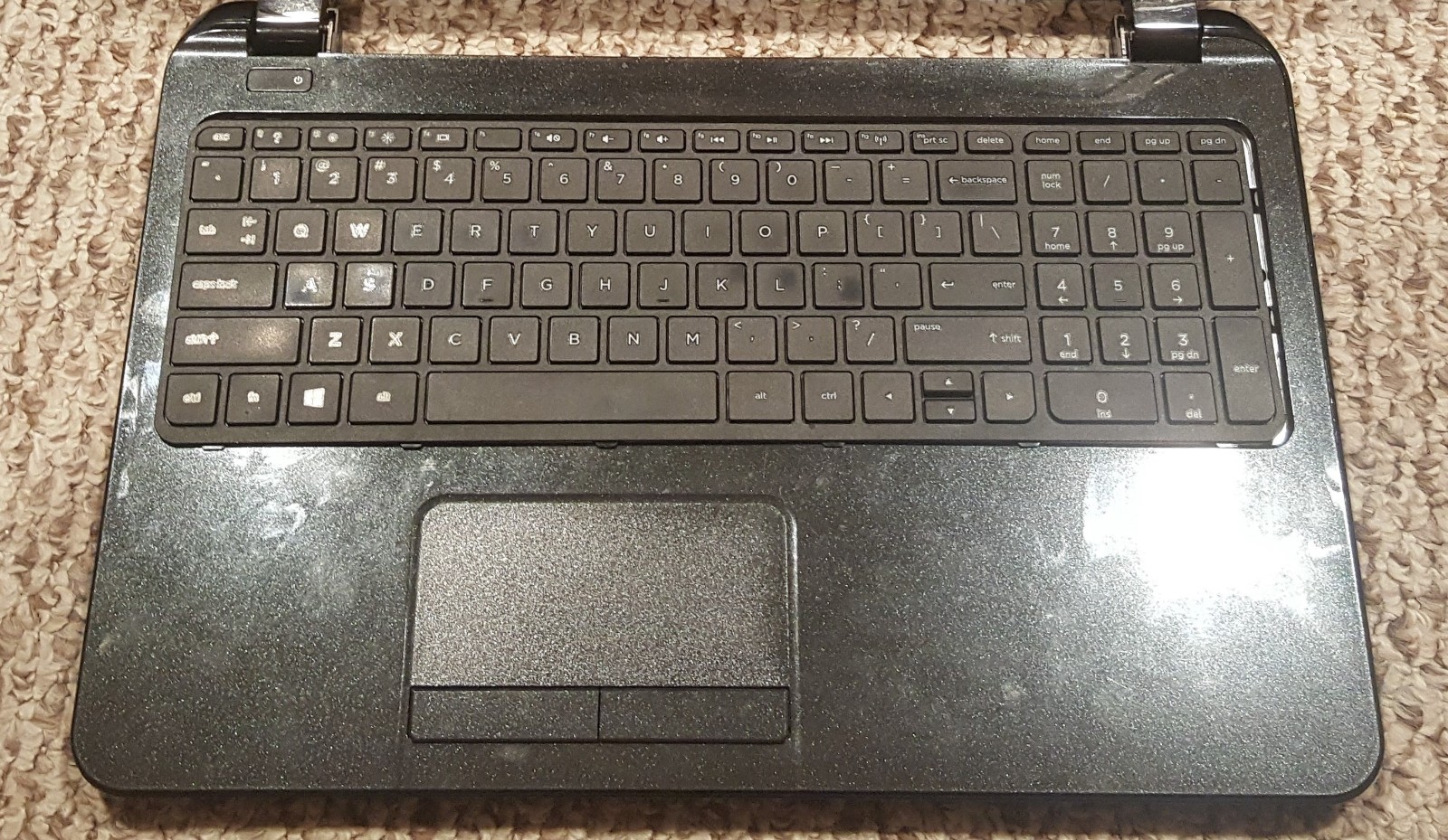 HP Pavilion 15z laptop base housing keyboard touchpad CPU DVD RAM battery