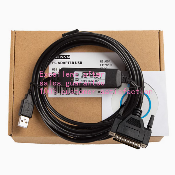 1PCS NEW USB data cable compatible with PLC programming cable JW-100UA ZW-3KC