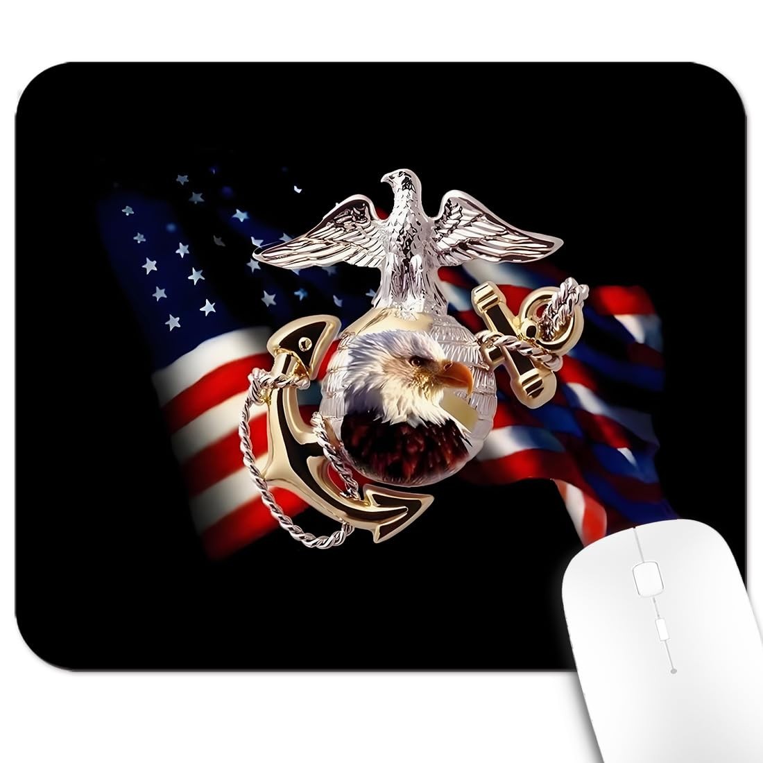 9.5"X 7.9" Office/Gaming Mouse Pad US Marine Corps Military Design, Cool America
