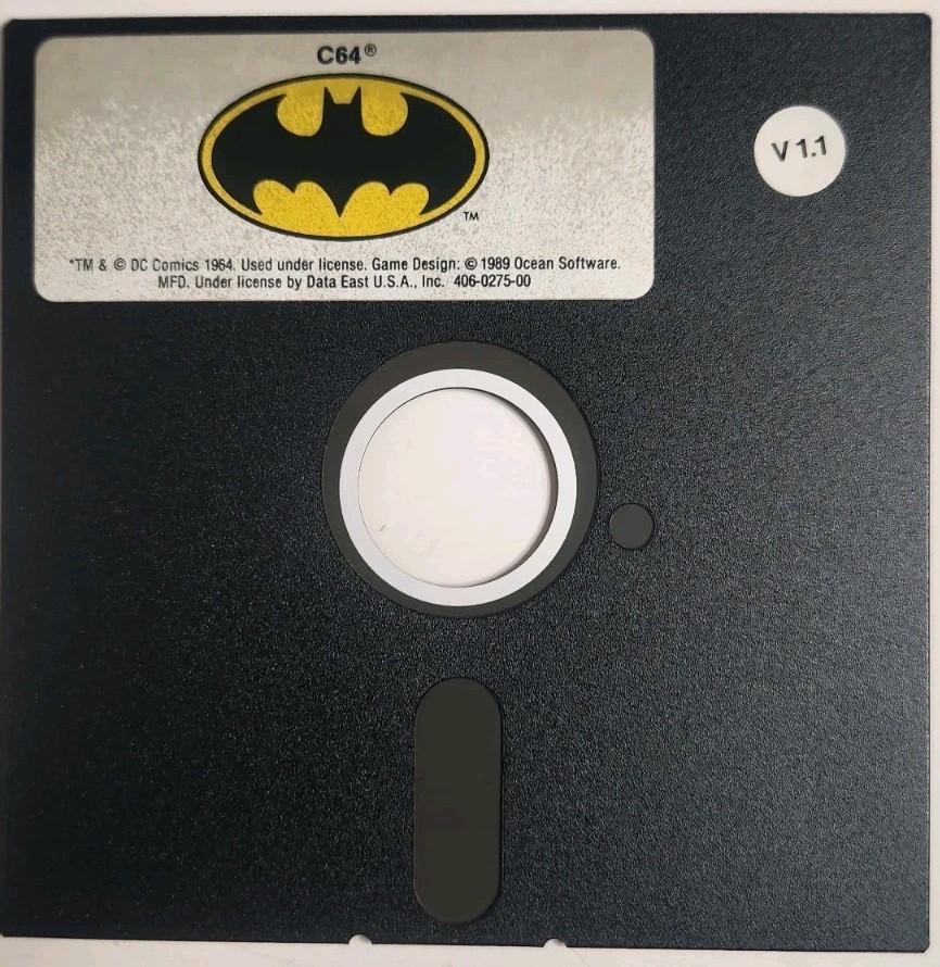 Vintage Ocean Software 1989 Batman The Game Commodore 64 Floppy Disk Only
