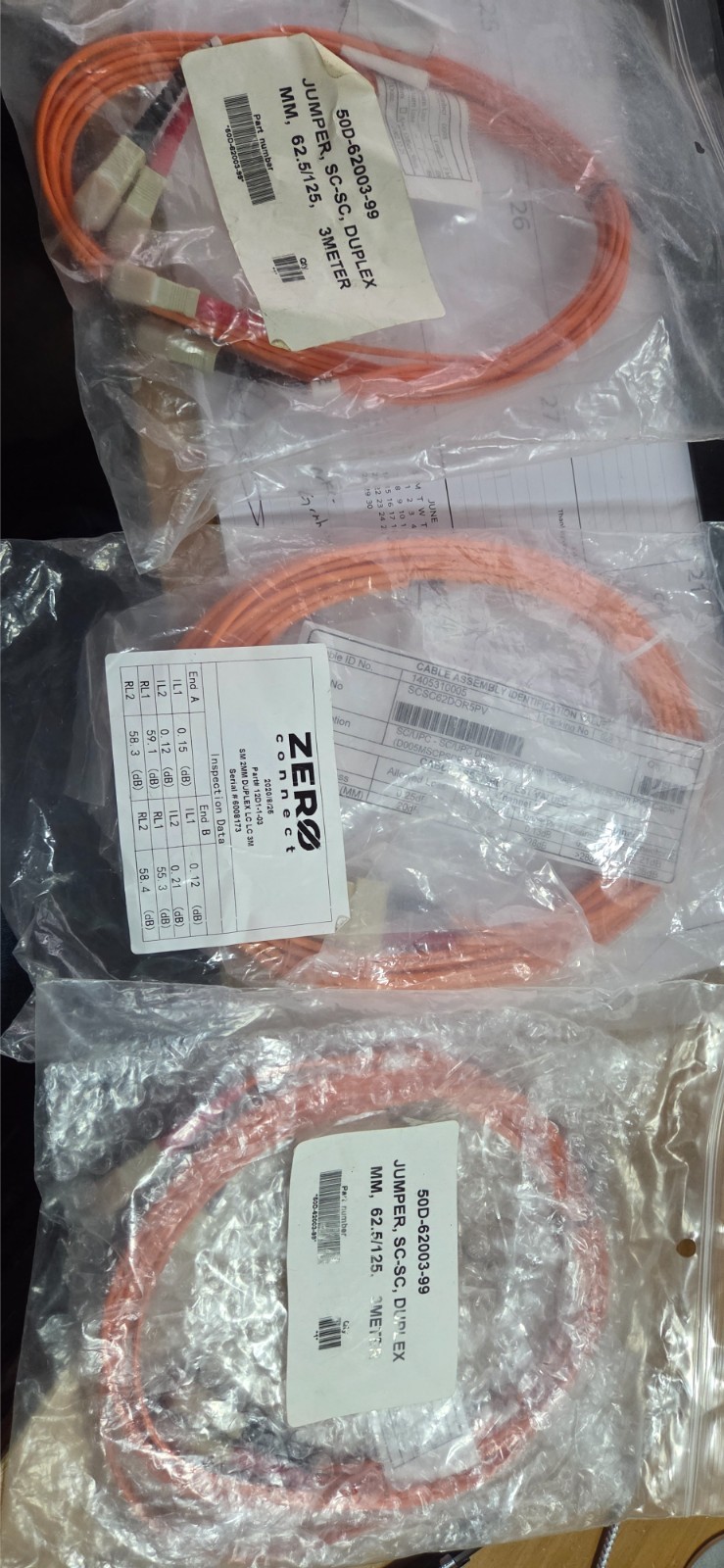 Multi mode fiber SC to SC 3M