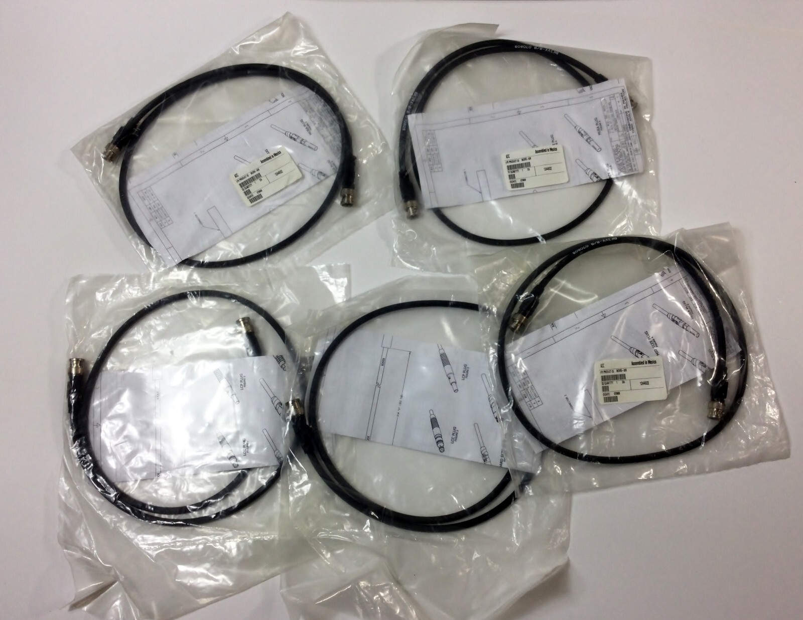 5 ADC-Commscope Midsize BNC to BNC Video Patch Cord 3ft - BK3VX-B/B