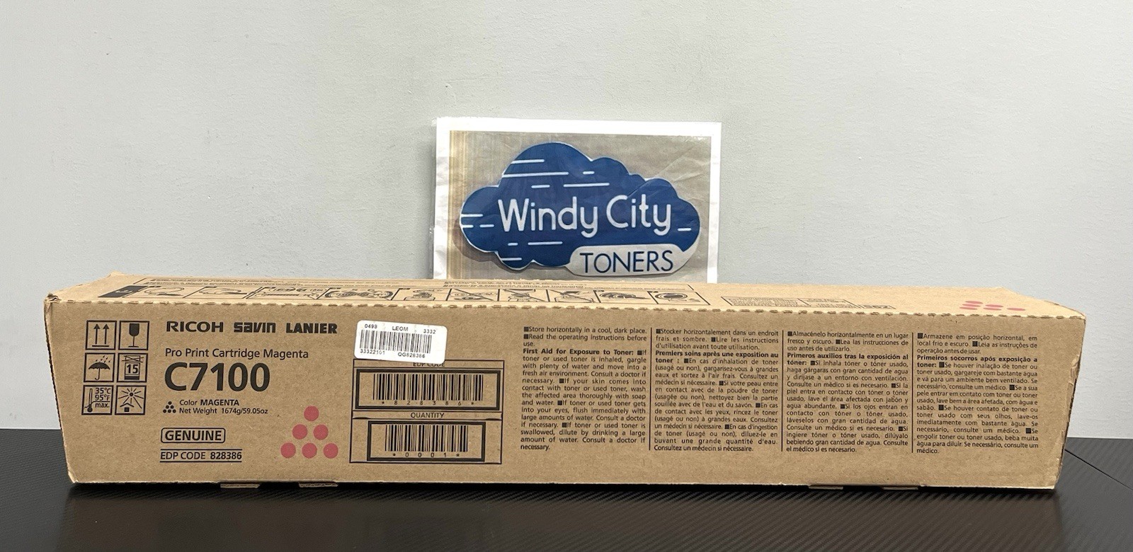 Genuine Ricoh Savin Lanier 828386 Magenta Toner 45K page for C7100/C7110 OEM New