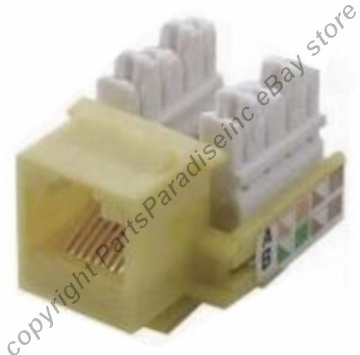 Lot50pcs/pack Cat5e RJ45 Keystone Network 10/100/1000 Jack 110Punch {IVORY/BEIGE