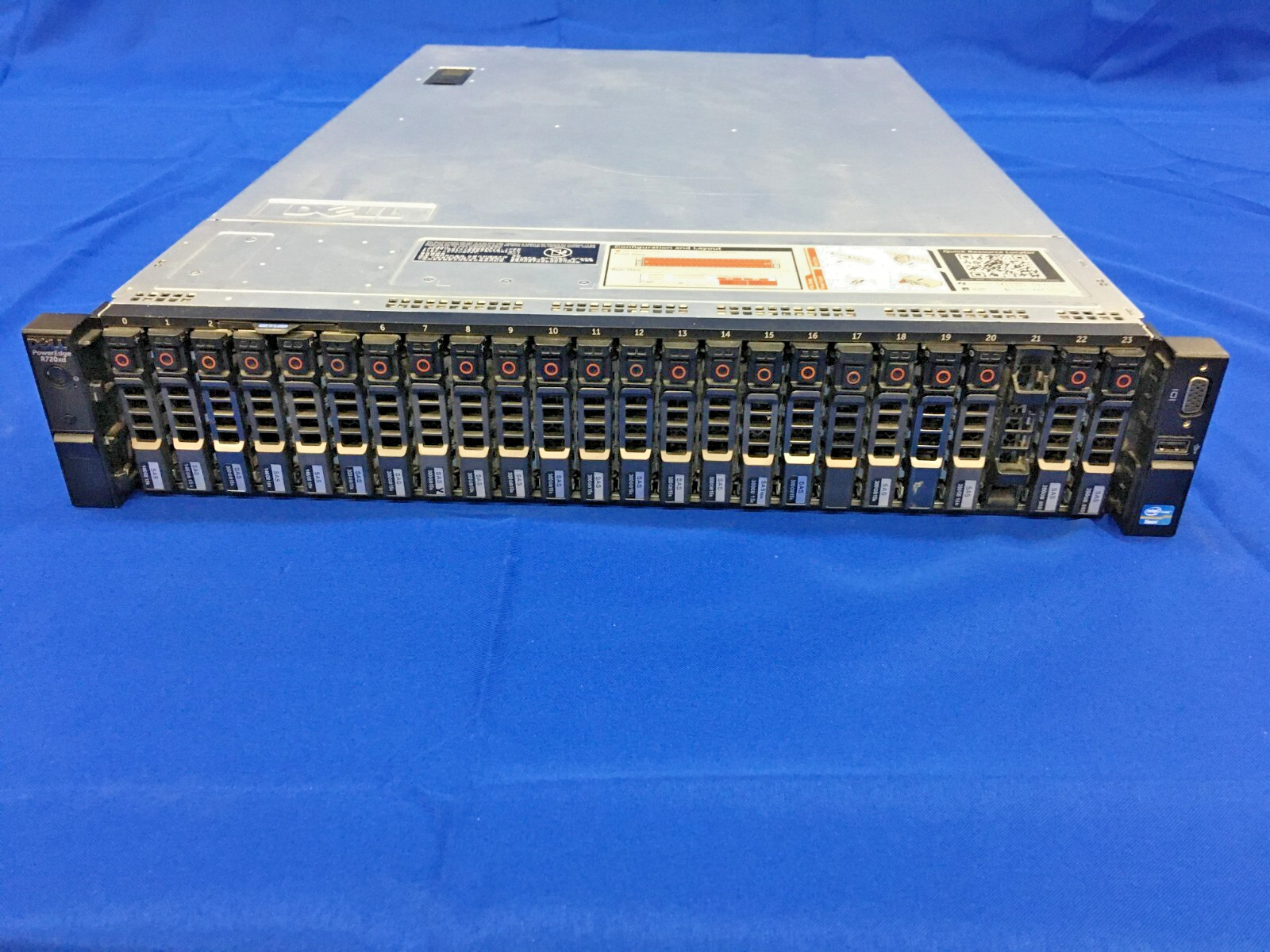 Dell PowerEdge R720xd - 2U - 2x Intel Xeon E5-2640 v2- 16GBx2 RAM - 6.98TB