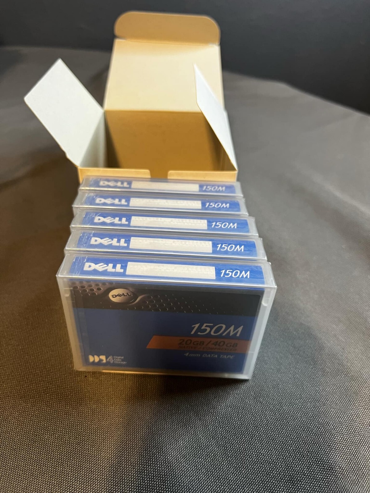 Dell 4mm 150m DDS-4 Tape Cartridge 20/40 GB 09W083 Lot Of 5