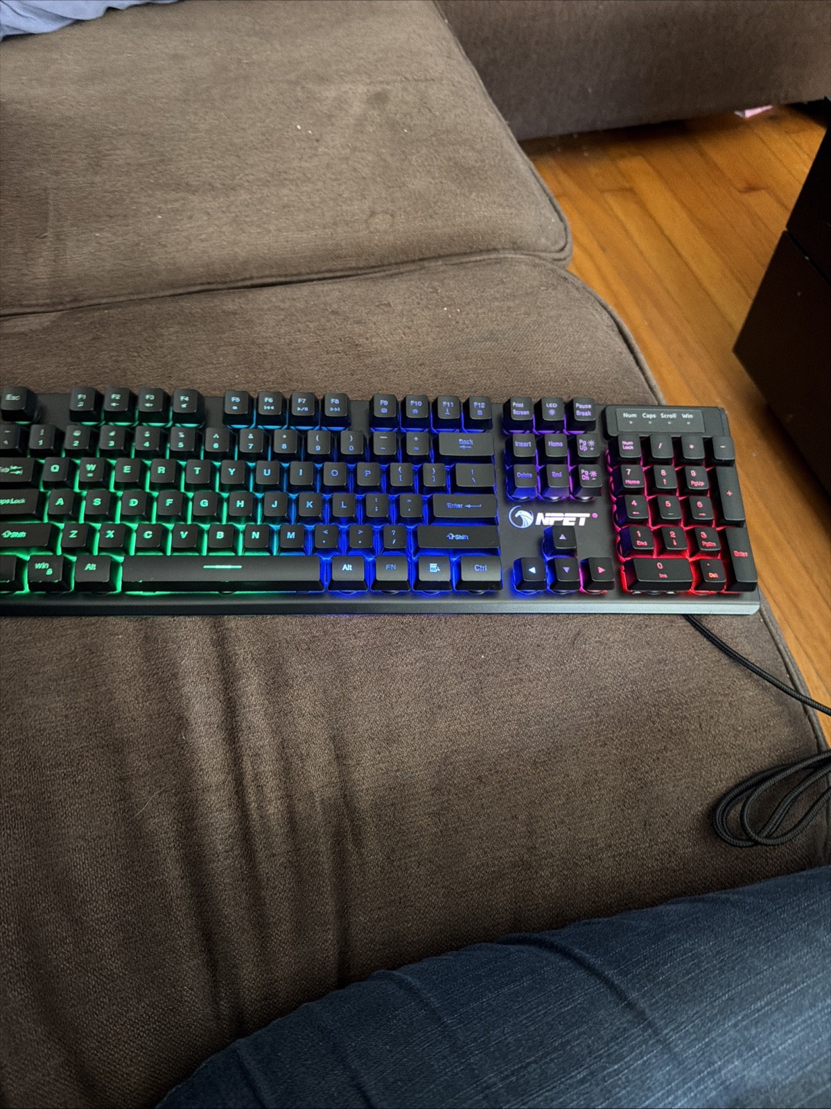 Excellent Condition NPET K-10 Light Up Gaming Wired Keyboard
