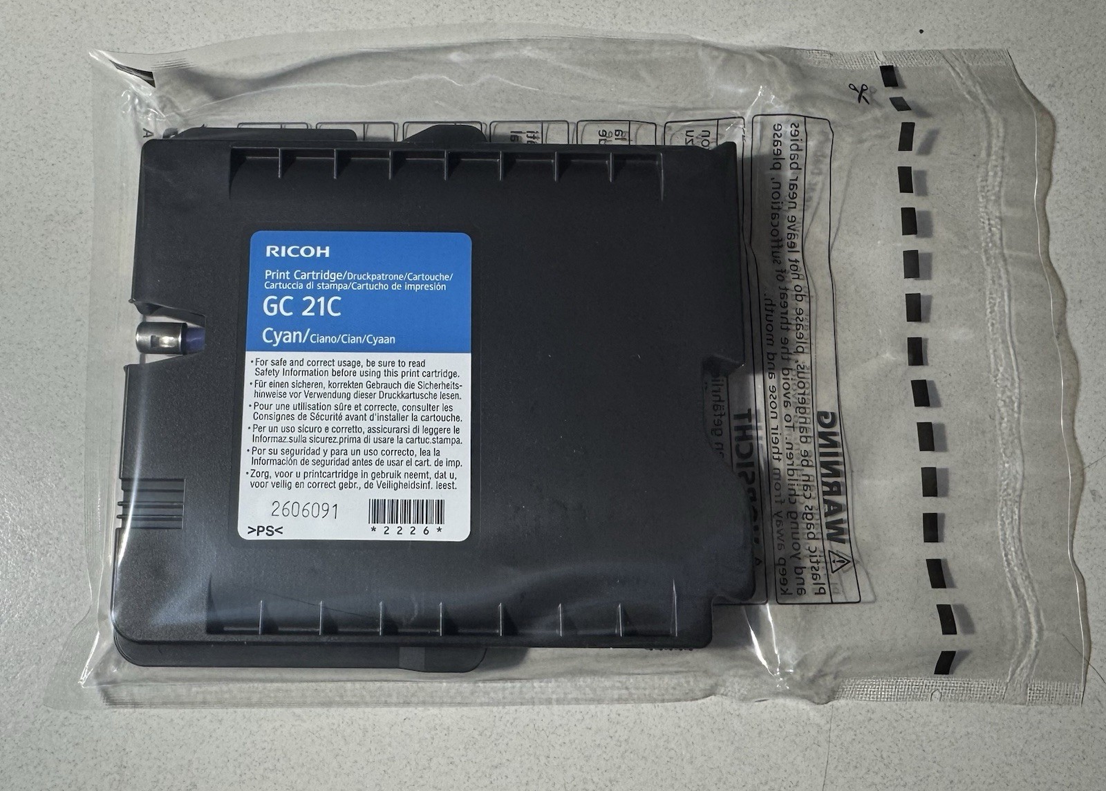 Genuine Ricoh GC21 C Cyan  Ink Cartridges GX3000 GX5050n