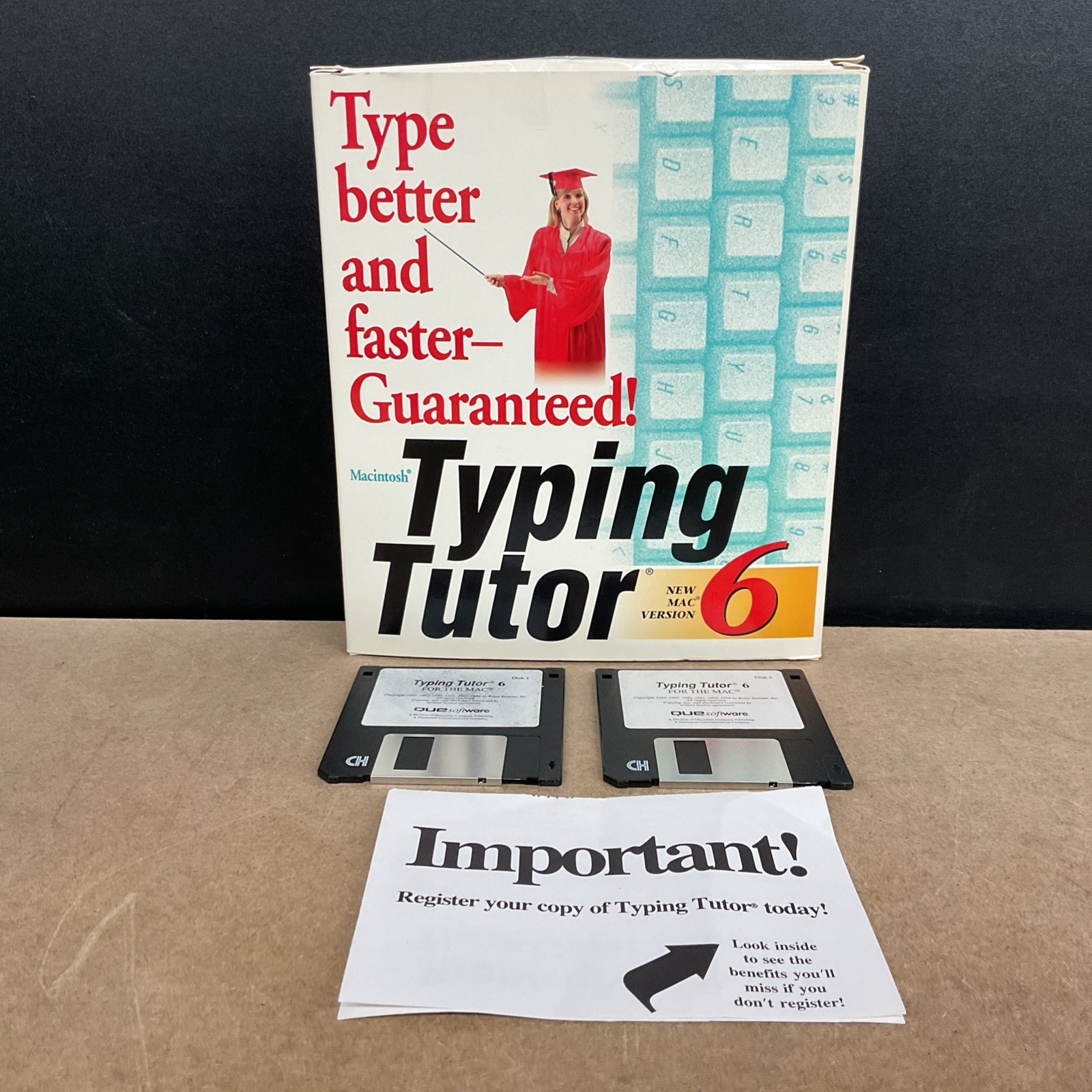 Apple Macintosh Typing Tutor Mac Version 6 3.5 Inch Disks Vintage Computing