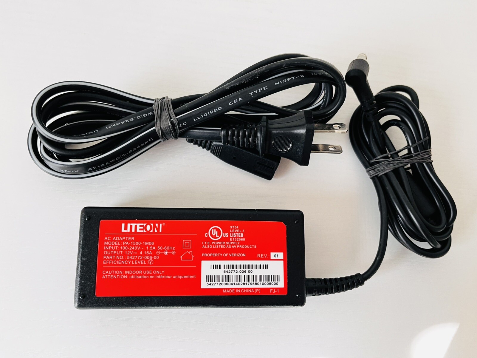 Genuine Liteon 50w AC Power Supply Adapter- PA-1500-1M06 542772-006-00