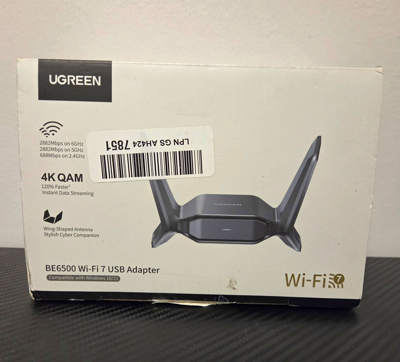 UGREEN BE6500 Wi-Fi 7 USB Adapter Tri-Band 4K