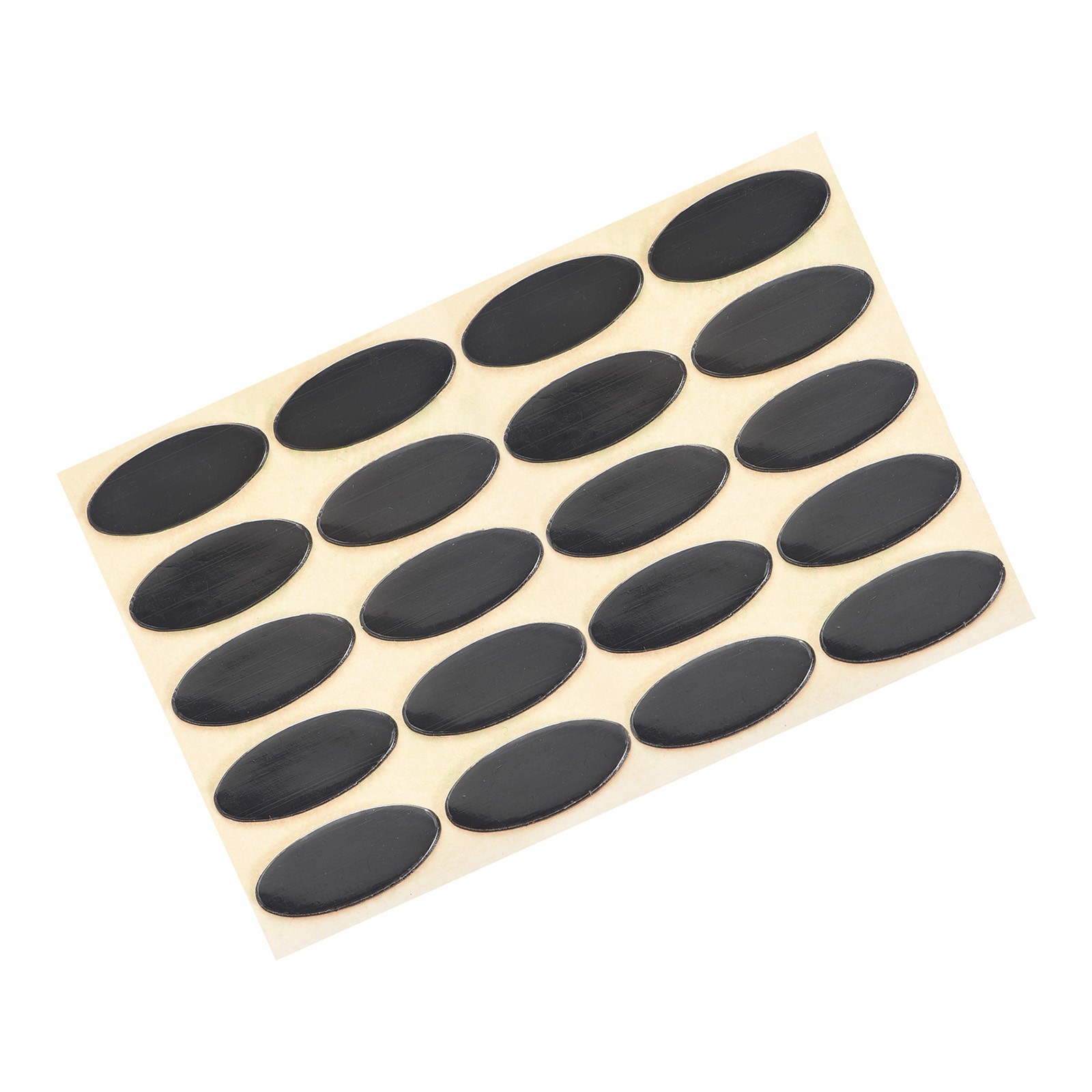 20Pcs Oval Mouse Feet Pads 0.7mm for Gaming Mouse Feet Replacement Black