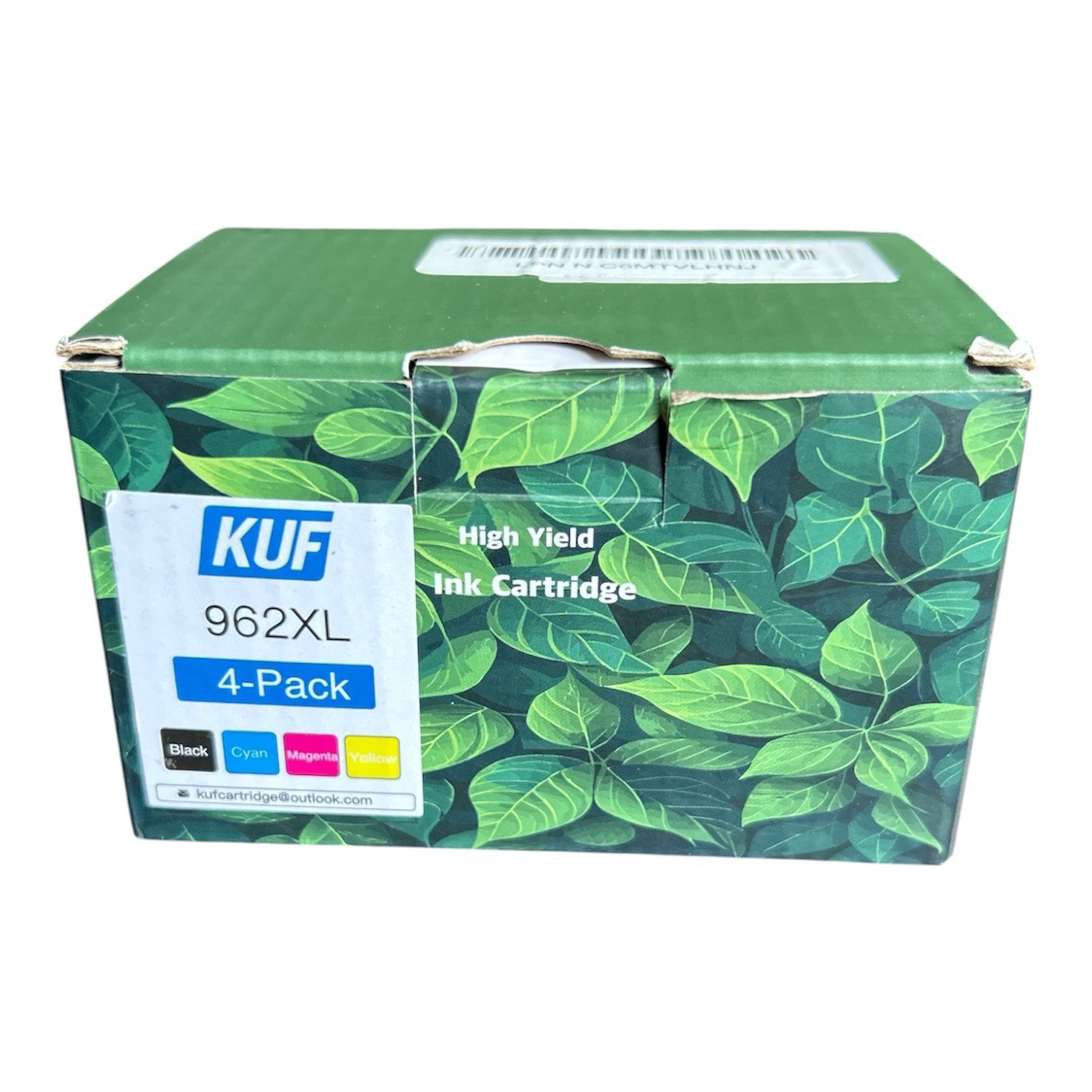 KUF 962XL High Yield Ink Cartridge 4-Pack Black Cyan Magenta Yellow