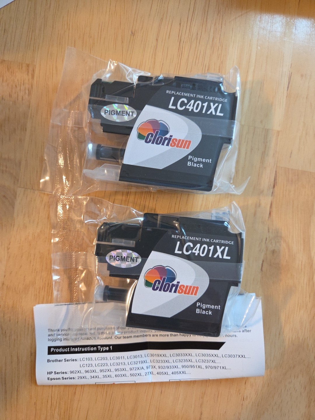 LC401XL Compatible Black ink Cartridges 2 Pack Sealed CB-401XL-2BK 
