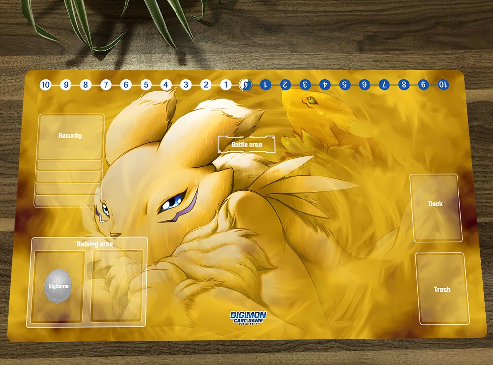 Digimon Duel Playmat Renamon Gammamon Numemon TCG CCG Pad Card Game Mat Mousepad