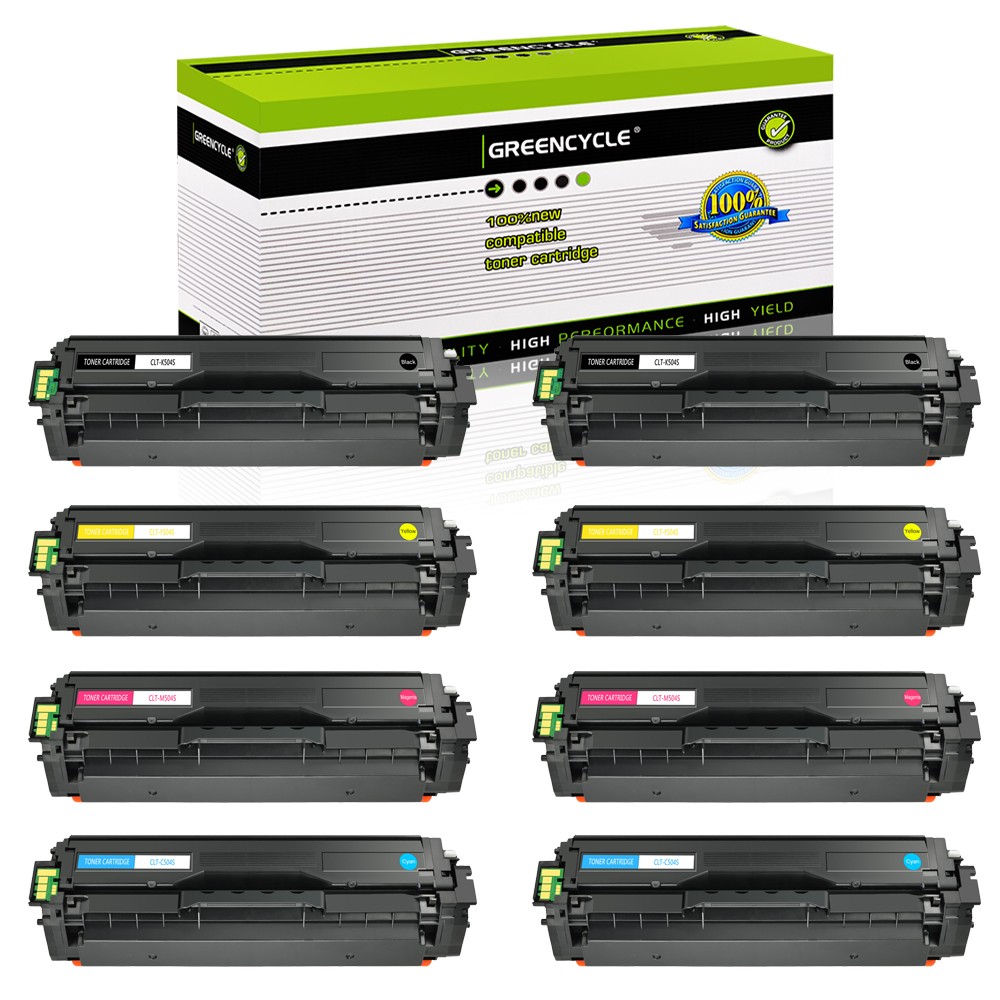 8 Set CLT-504S Color Toner Fits for Samsung Xpress CLX-4195FN 4195FW SL-C1810W