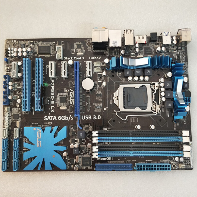 Computer Motherboard For ASUS P7P55D-E LX Intel P55 LGA 1156 DDR3 Tested