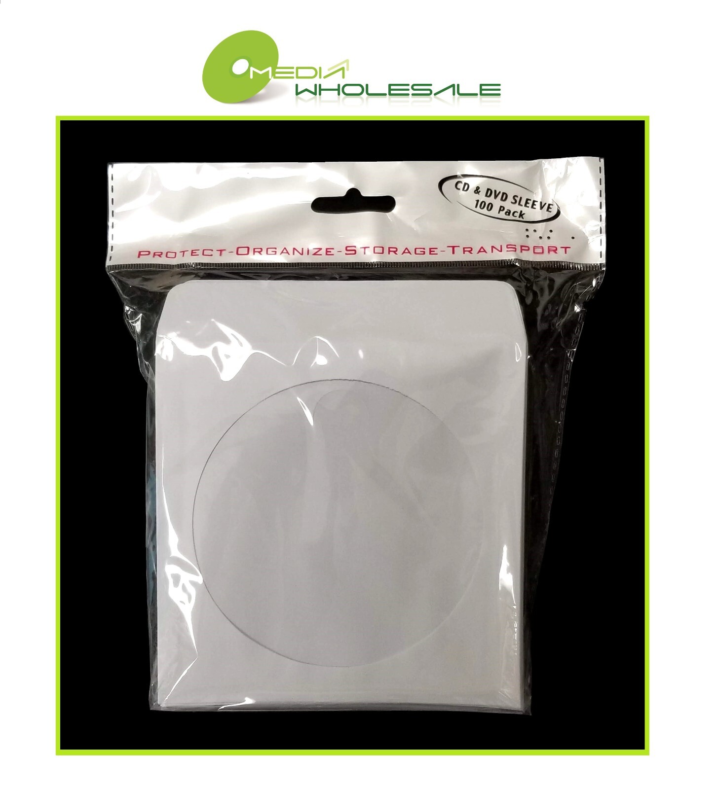 CD DVD 80GR White Paper Sleeve Clear Window & Flap Envelope LOT