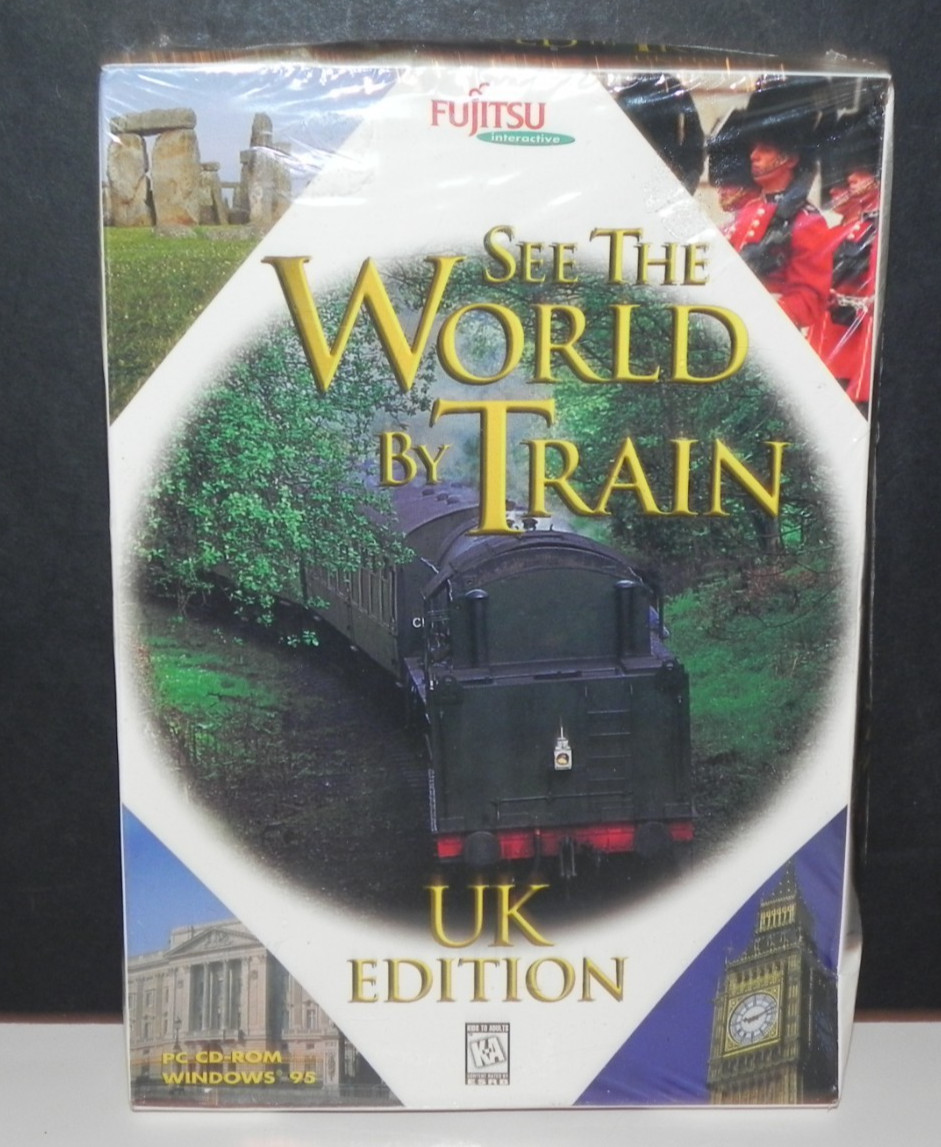 Fujitsu Interactive ~ See the World by Train UK Edition - CD ROM New & 