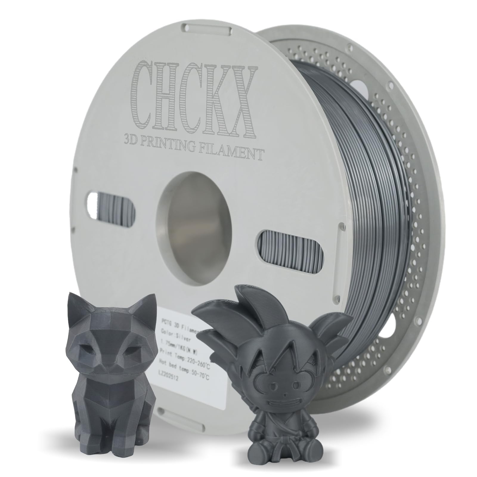 CHCKX PCTG Filament Sliver for 3D Printing Better Than PETG Filament Tough Hi...