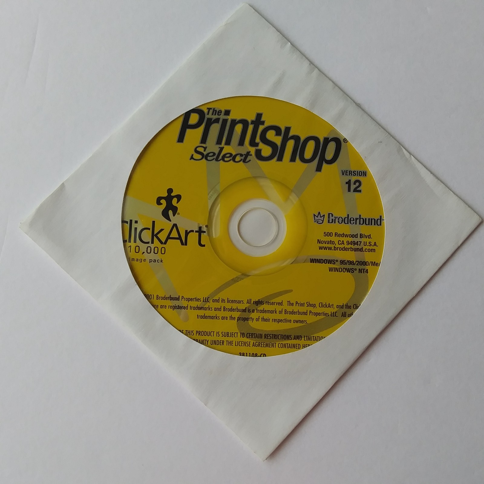 The Print Shop Select v12 ClickArt 10,000 Image Pack CD Broderbund PC