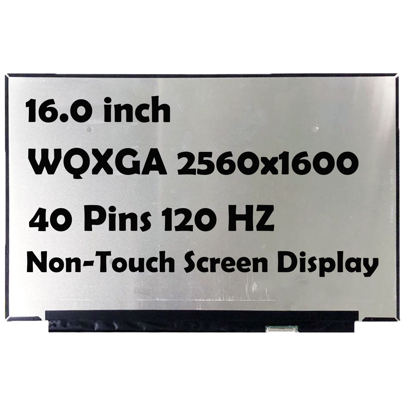 16 Inch Lcd B160QAN02.L 2560x1600 IPS 120Hz eDP 40pins Laptop LED Screen Display
