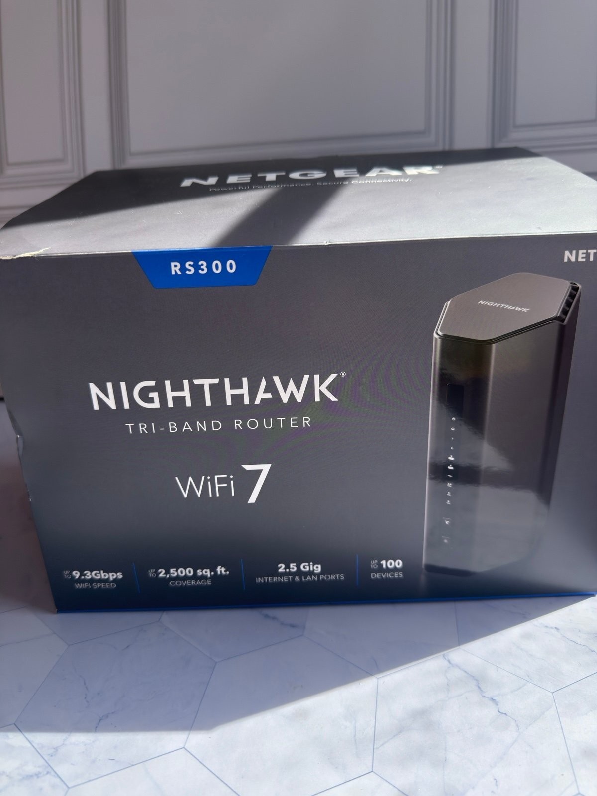 New in box Nether Nighthawk WiFi 7 RS300 Tri band  router