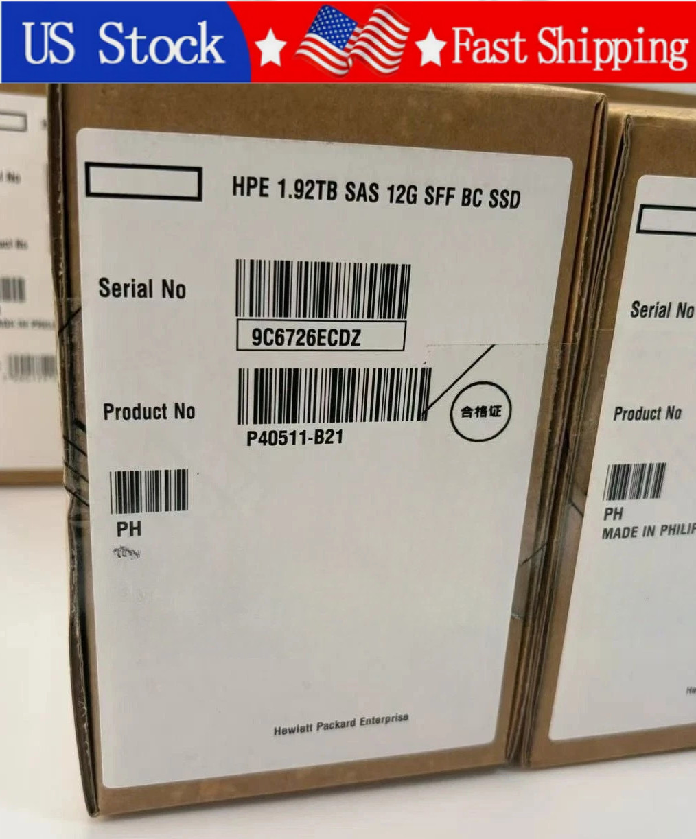 New HPE P40511-B21 P41536-001 1.92TB 2.5" SAS 12G MU SSD Gen10+ Gen11