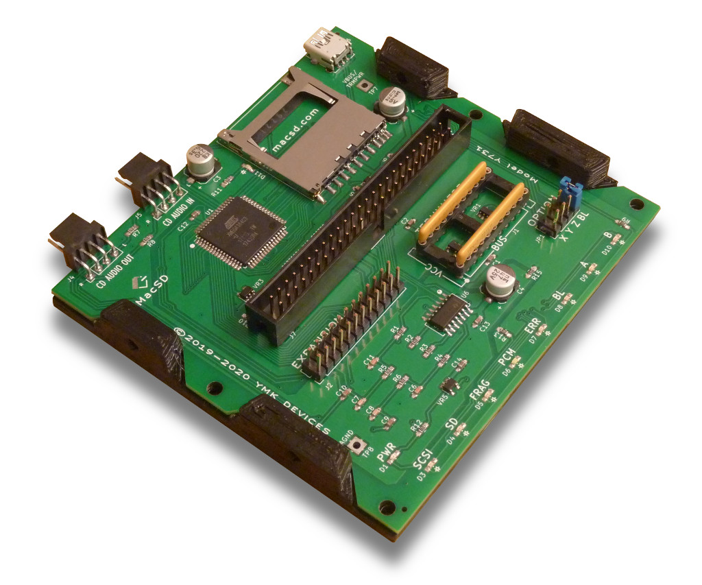 MacSD - SCSI to SD card adapter with CD audio