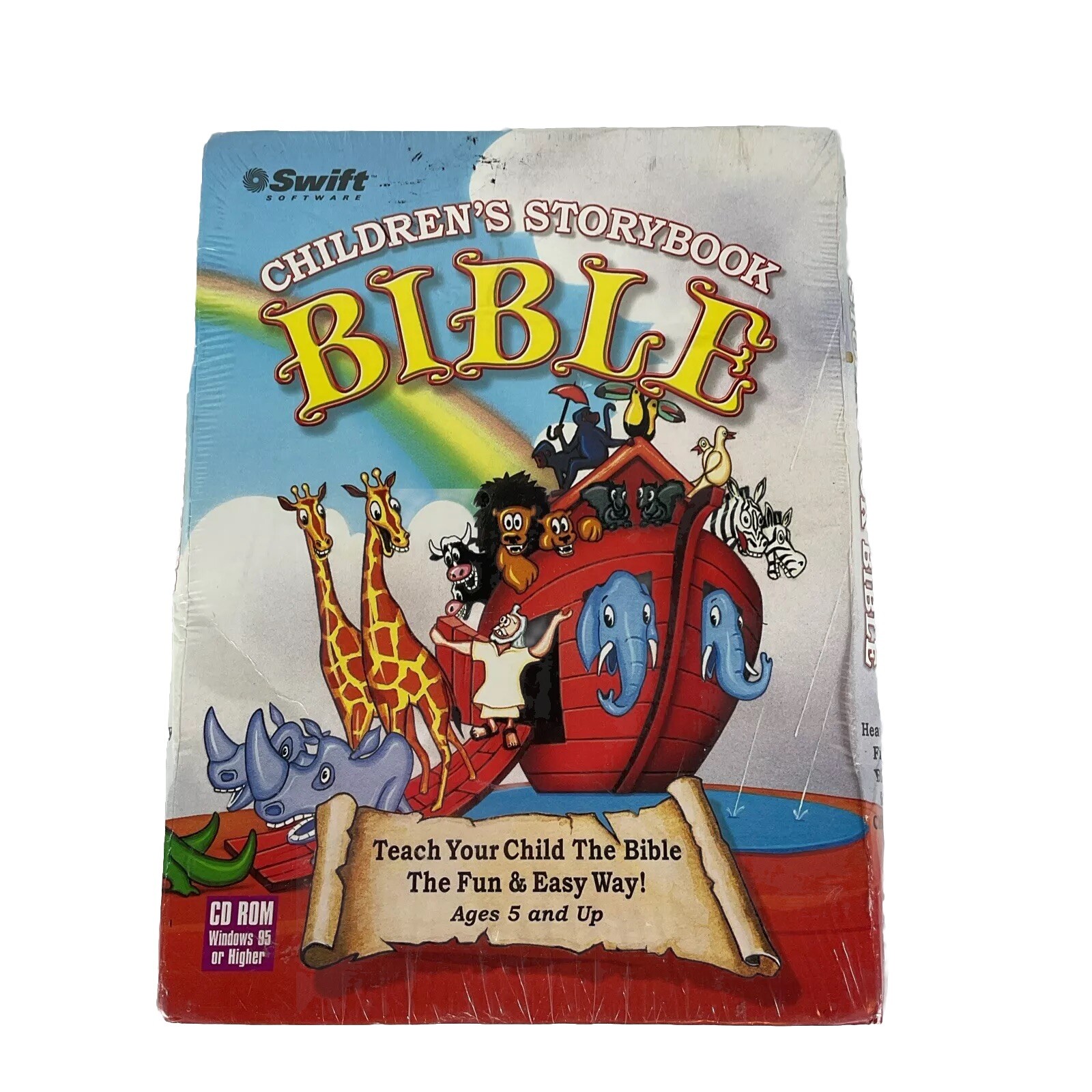 RARE - CHILDREN'S STORY BOOK BIBLE CD ROM COSMI 2000 SWIFT JEWEL SJ051501G USA