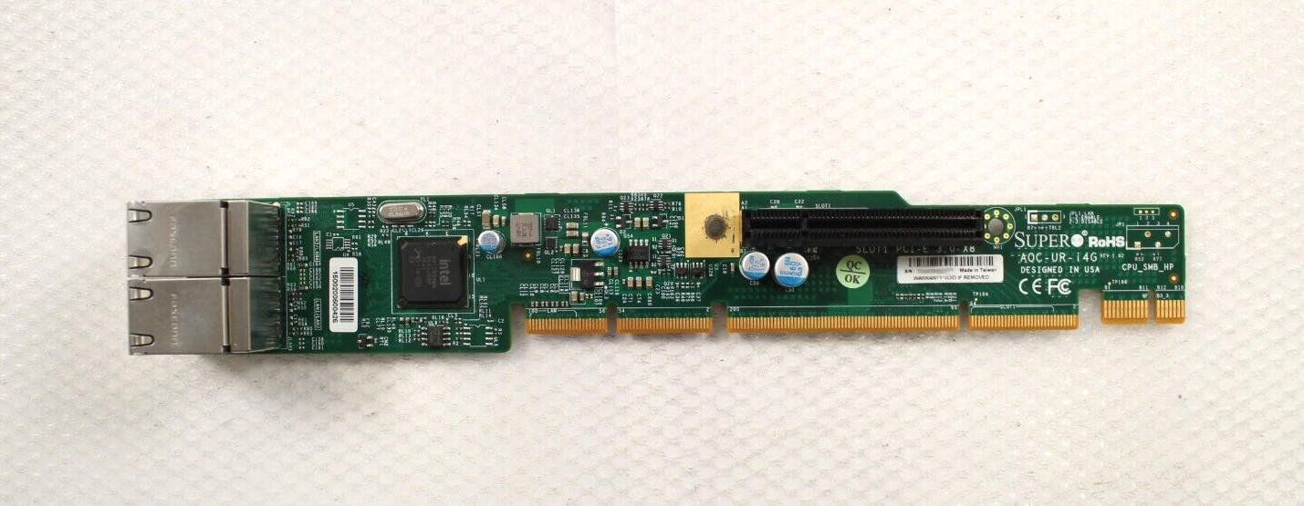 Supermicro AOC-UR-i4G with Intel i350 4 GbE ports Riser Card
