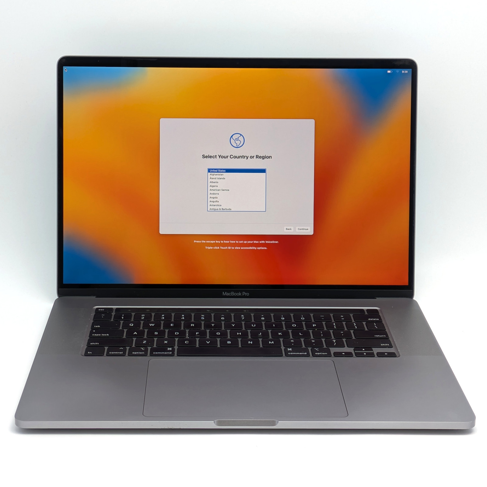 Apple MacBook Pro 2019 16" i7-9750H 512GB SSD 16GB DDR4 Radeon Pro 5300M Mac OS