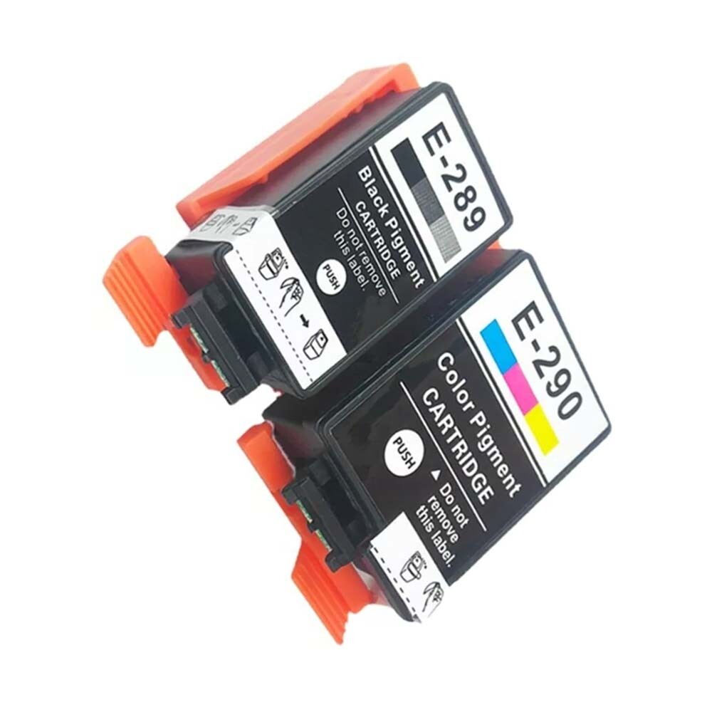 1Set PigmentInk Cartridges E-289 E-290 F For EC-C110 WF-110 PX-S05W PX-S06W