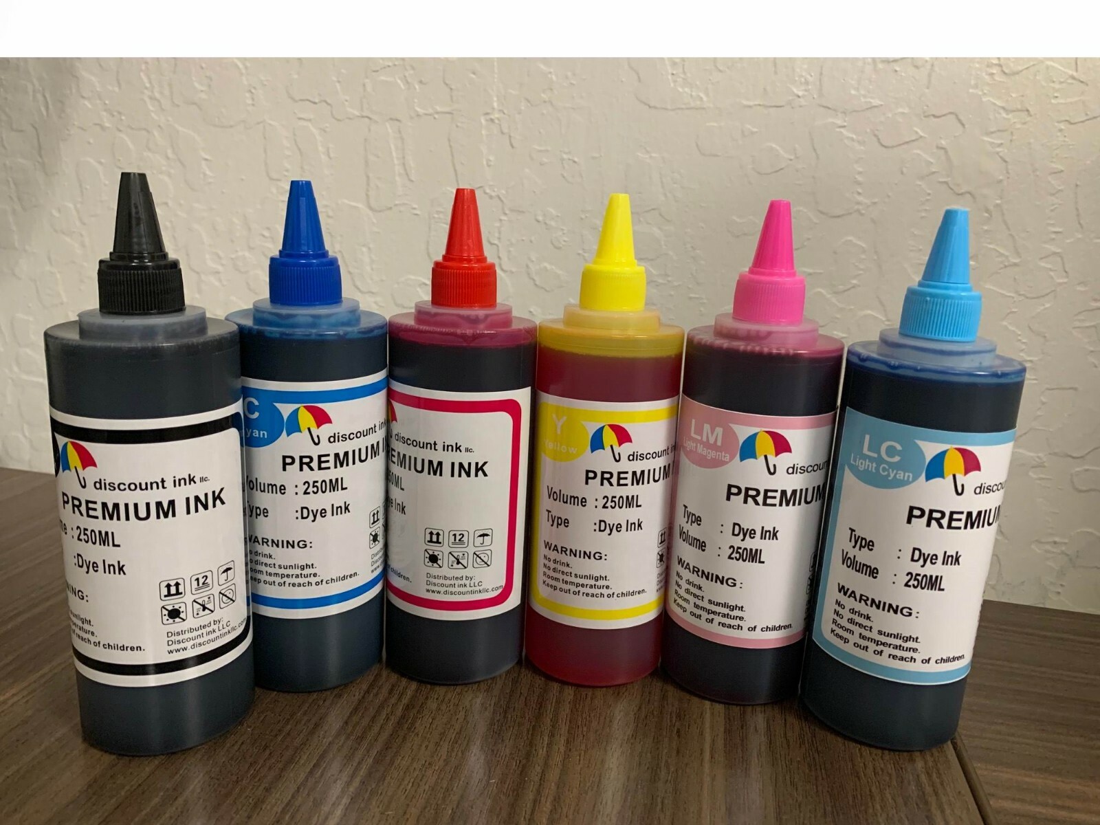 6 Bulk refill ink kit for EPSON inkjet printer 6 colors 6x250ml CISS Refillable