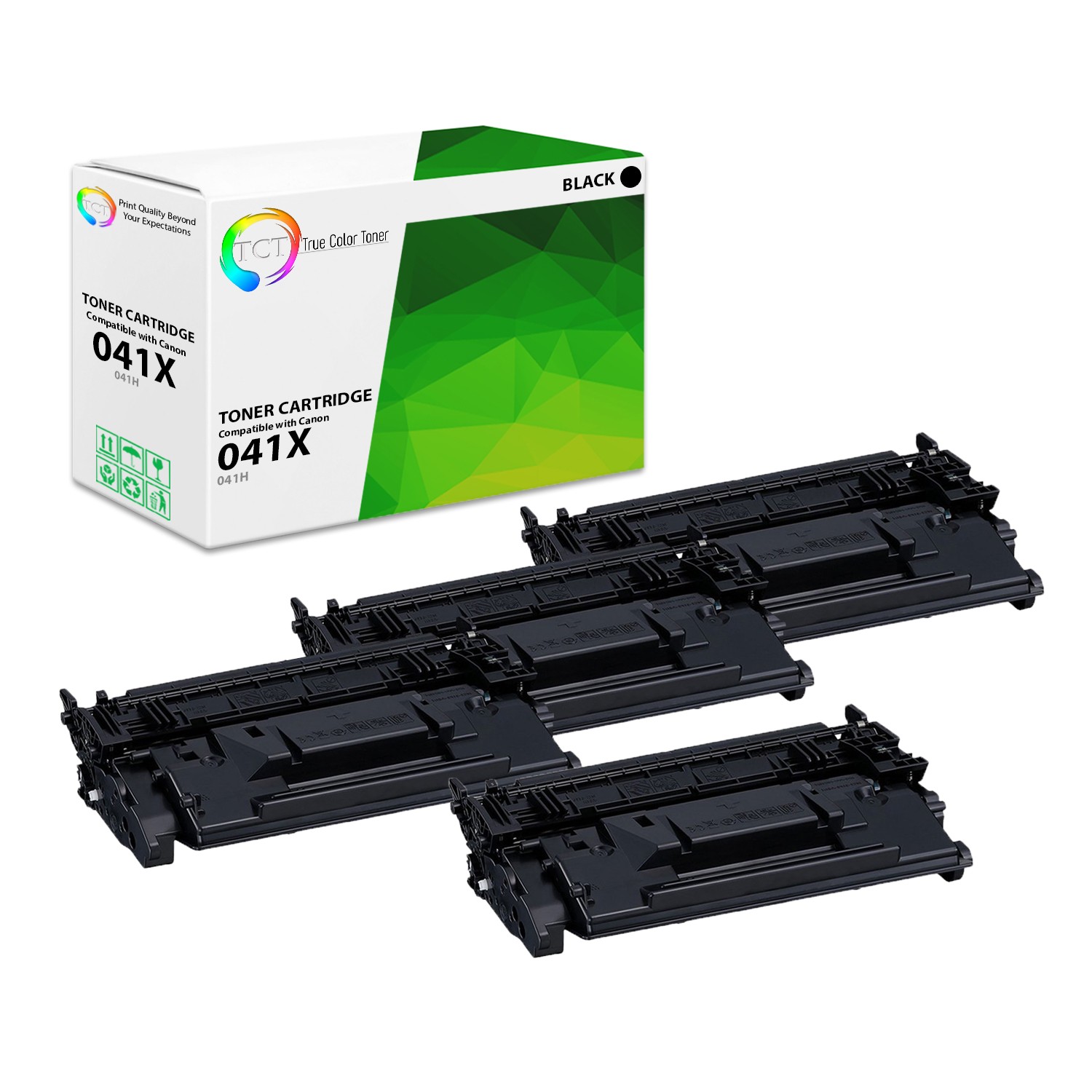 4Pk TCT 041H HY Black For Canon LBP312dn LBP312x Compatible Toner Cartridge