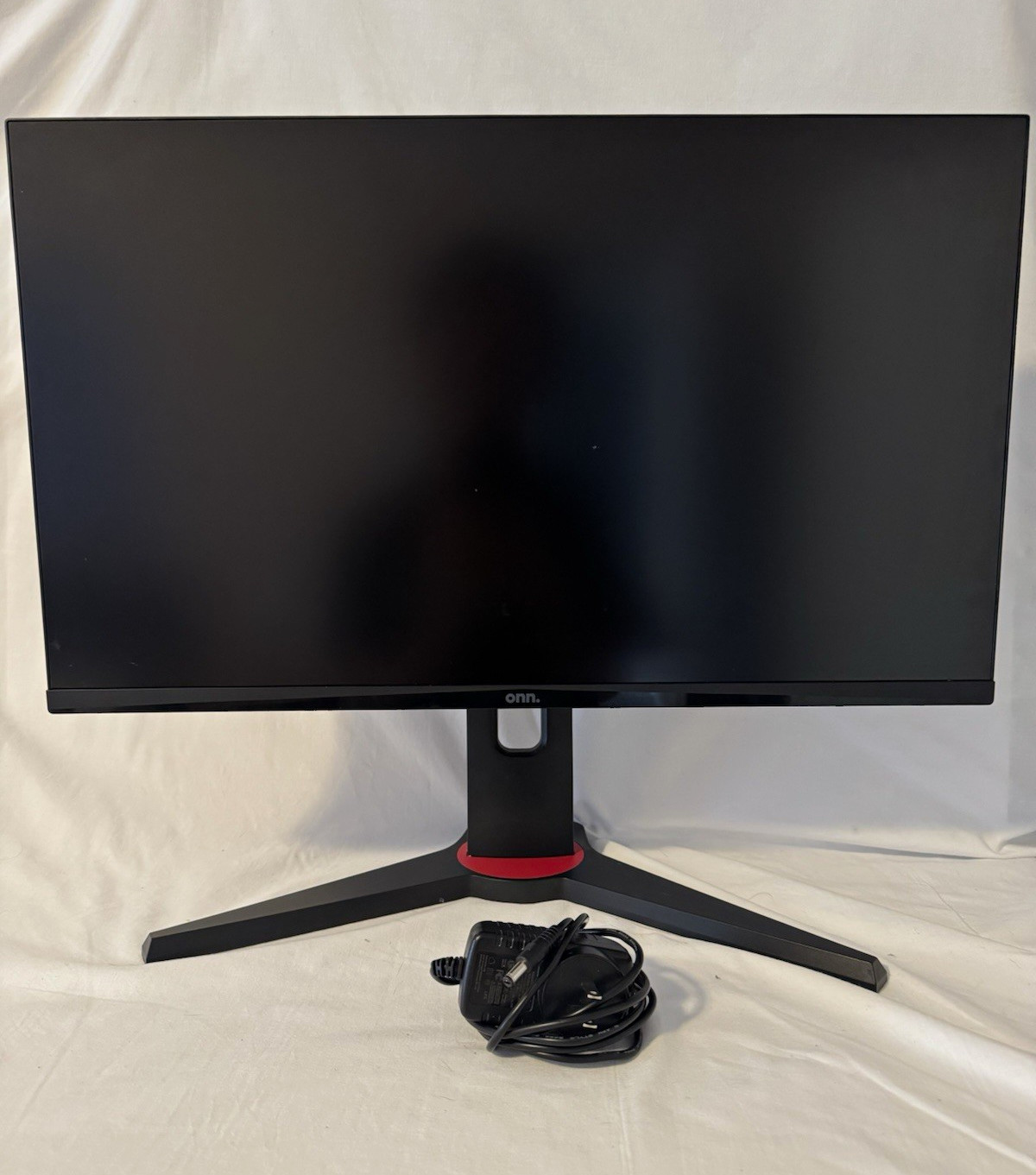 onn. 27" LCD Monitor 1920x1080 FHD HDMI 60Hz Flat Widescreen Black/Red