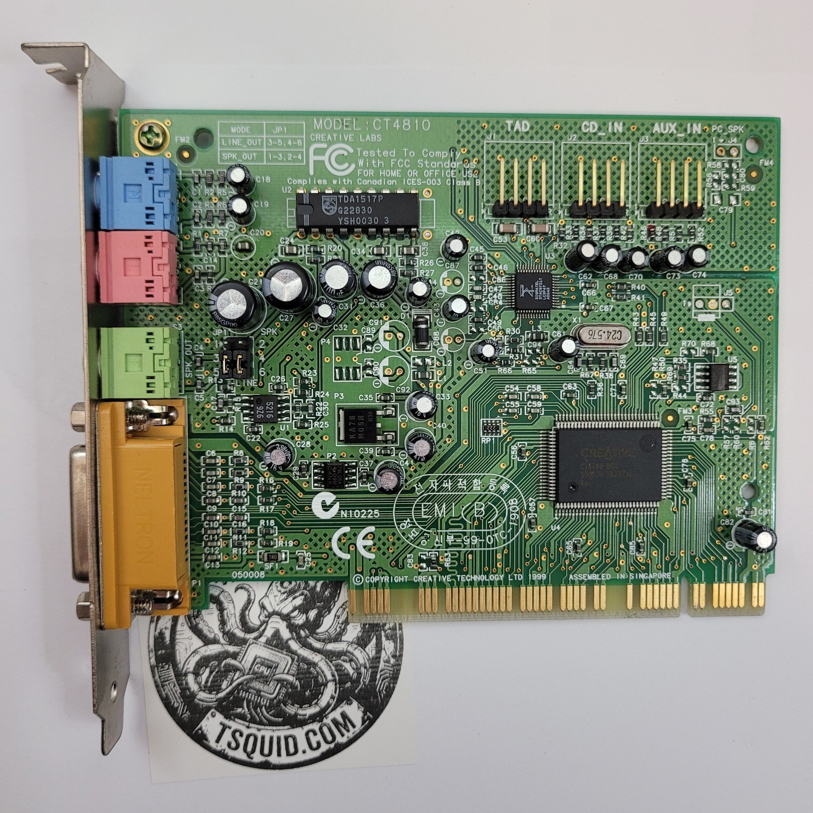 Creative Labs Sound Card CT4810 Sound Blaster Vibra 128 PCI Vintage 1999