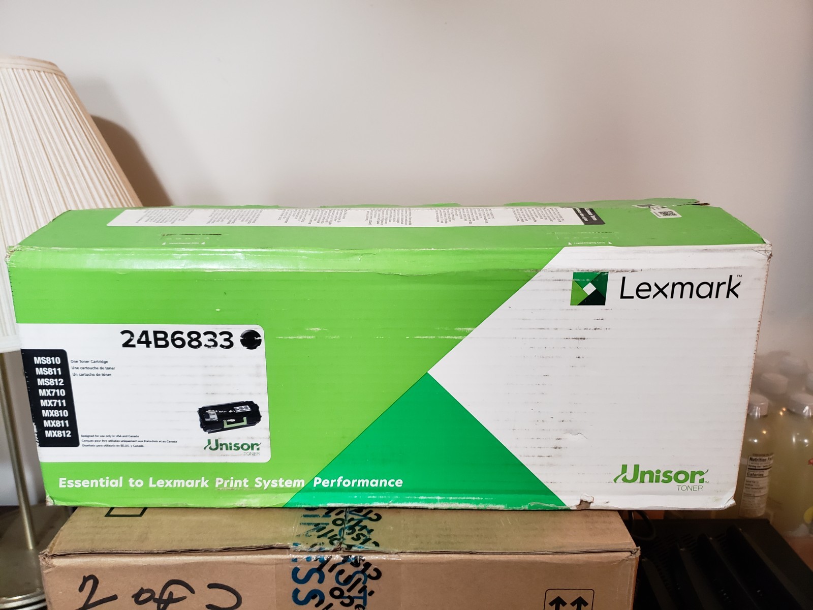 Lexmark 24B6833 Extra High-Yield Black Toner Cartridge for MS810 NEW SEALED