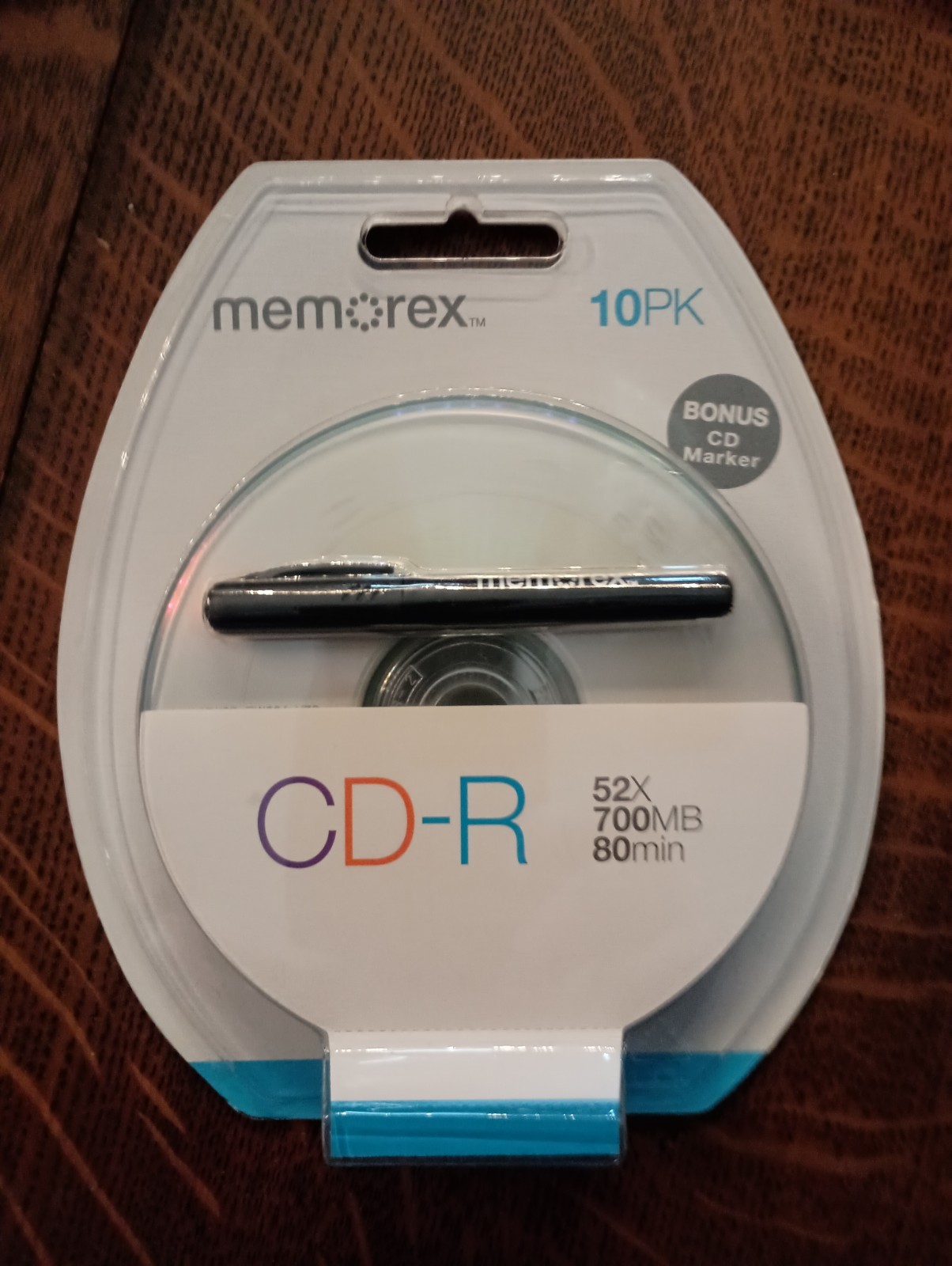 Memorex 10 Pack Beach CD-R 52X 700MB 80min Recordable CD-R SEALED w/ CD Marker