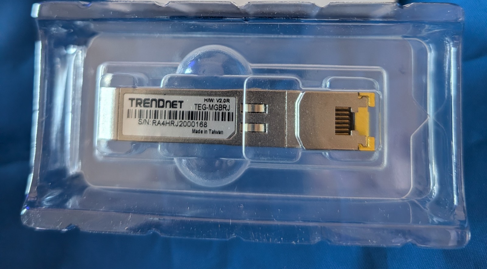 TEG-MGBRJ  Trendnet’s Compatible 1000BASE-T Copper SFP Transceiver  1.25GBPS