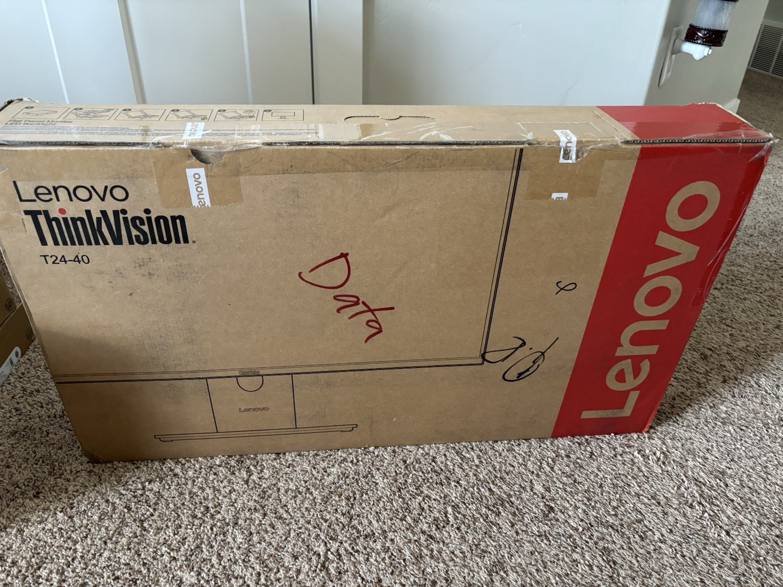 LENOVO ThinkVision T24-40 IPS LED Flat Panel Computer Monitor 23.8" 1920x1080