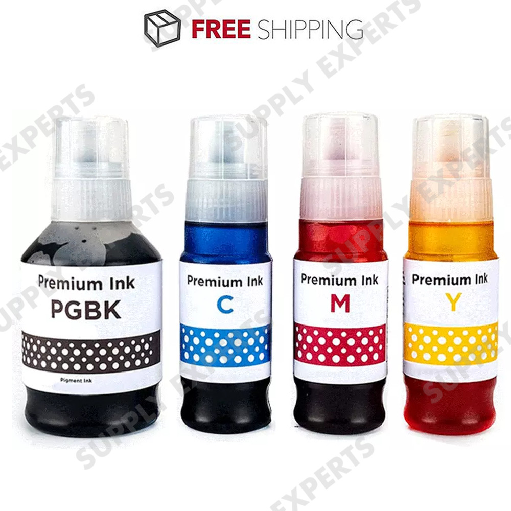 4PK GI21 Ink Refill Bottles Set Compatible for Canon G3270 G3290 G4280 G3260