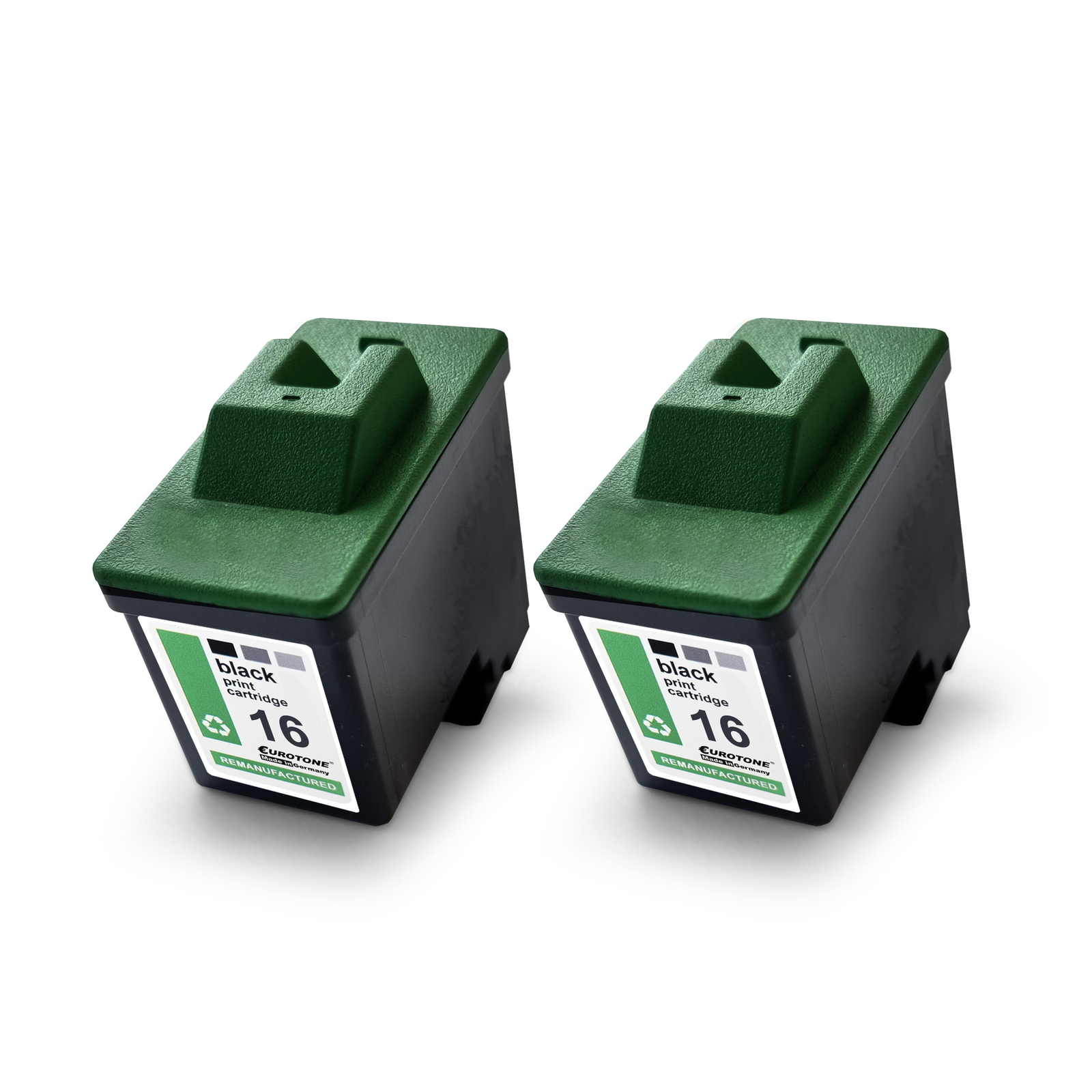 2x ECO Ink BLACK for Lexmark Z-512 X-1110 Z-603 X-2250 X-72 X-1130 X-1270