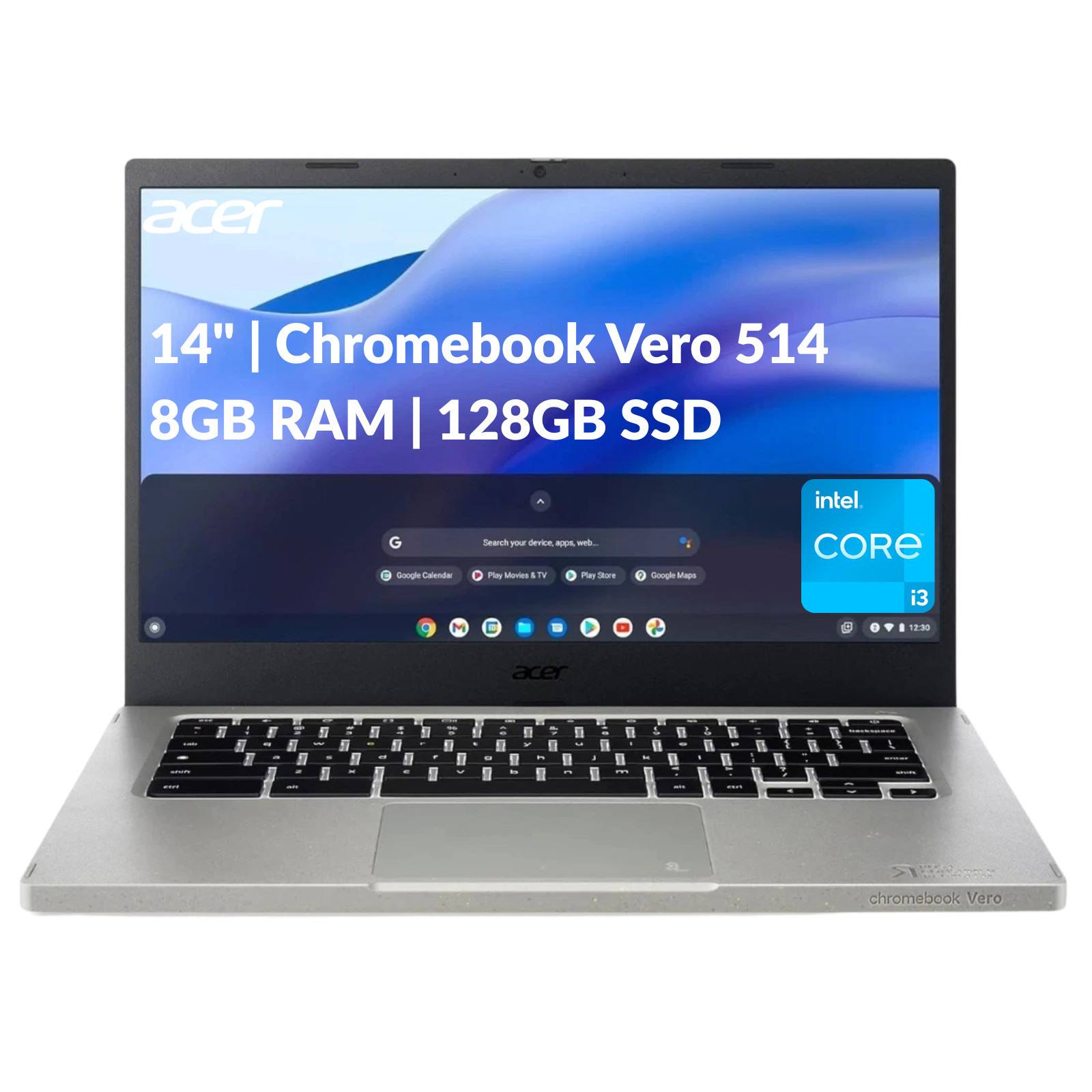 Acer Vero 514 14" i3-1215U 12th Gen 8GB 128GB SSD ChromeOS CBV514-1H-34X9 Refurb