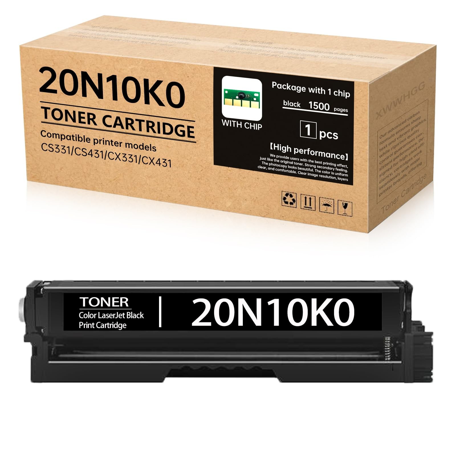 ** NEW Lexmark Toner | CS331 / 20N10K0 | Black | High Yield | Compatible |1-Pack