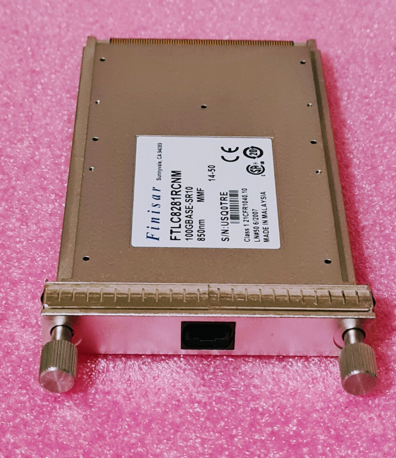 1PC Finisar 100GbE FTLC8281RCNM CFP 100GBASE-SR10 850nm MPO/MTP MMF QSFP28 100G