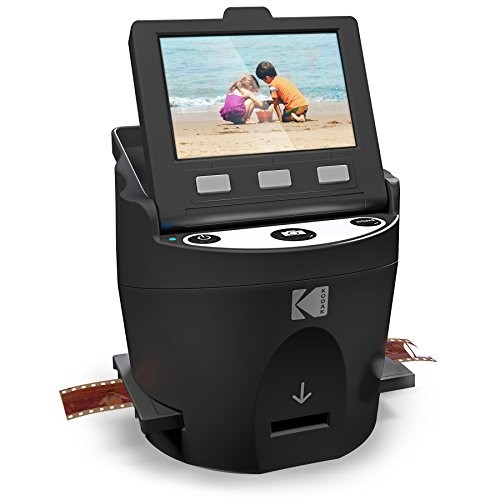 KODAK SCANZA FILM & SLIDE SCANNER 3.5" LCD 35MM 126 110 SUPER 8 & 8MM - BLACK