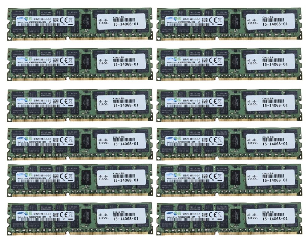 192GB (12x 16GB) DDR3 PC3-14900R ECC Server Memory HP DL360 DL380 DL580 G7 / G8