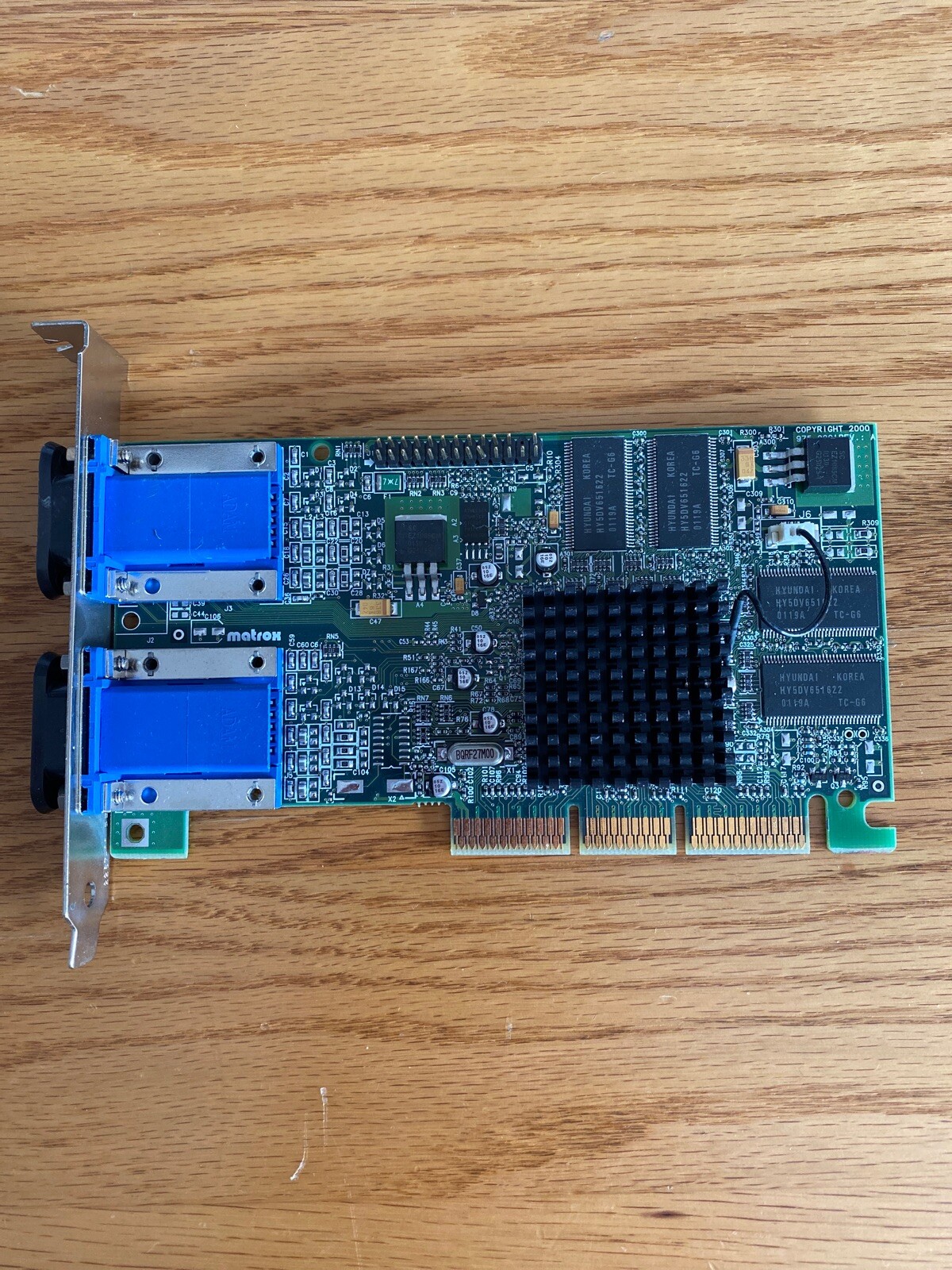 AGP card Matrox 975-0201 Rev A MGI G45+MDHA32D/DELB Dual VGA PCI Card